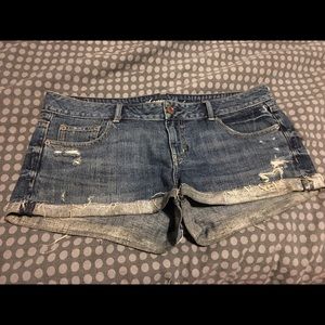 American Eagle Glitter Cuffed Shorts